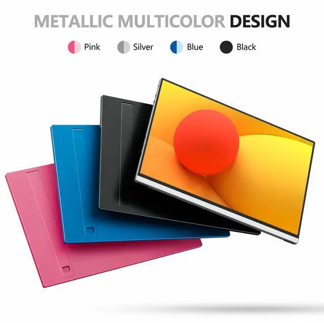 Alt view image 4 of 7 - V1Pro 16 Inch 2.5K Portable Gaming Monitor  144Hz IPS Display with FreeSync, USB-C & Mini HDMI for Laptop, Mac, PS5, Xbox, Switch (Sliver)