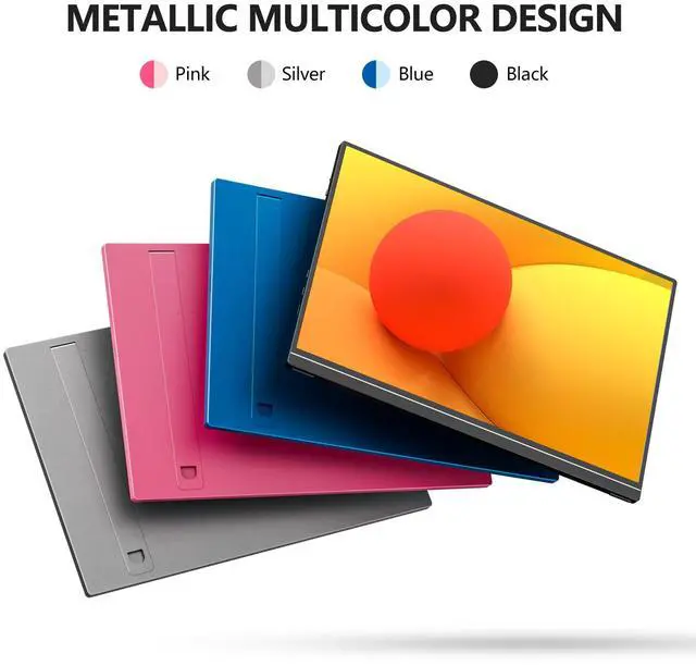 Alt view image 5 of 7 - V1Pro 16 Inch 2.5K Portable Gaming Monitor 144Hz IPS Display with FreeSync, USB-C & Mini HDMI for Laptop, Mac, PS5, Xbox, Switch (Black)