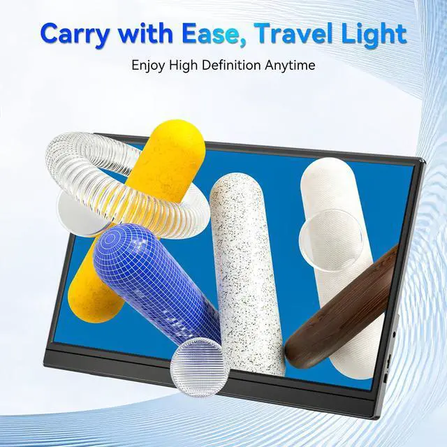 Alt view image 4 of 7 - 15.6 Inch FHD 1080P Portable Monitor | IPS HDR Display | USB-C/HDMI Gaming Monitor with Premium Smart Cover, Screen Protector & Speakers | Compatible with Laptop, PC, Mac, Phone, PS4, Xbox, Switch