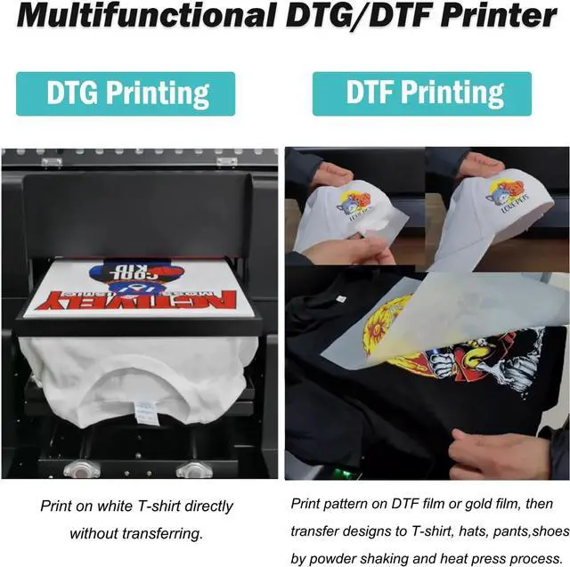 Alt view image 2 of 5 - SIHAO A3 DTG & DTF Printer, L805 Multifunction Direct to Garment Printer, Automatic DTG Printers with White Ink Circulation