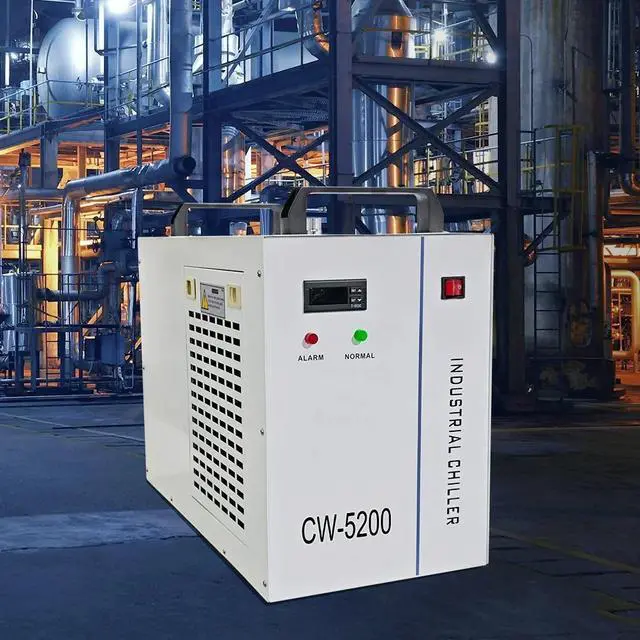 Alt view image 4 of 7 - SIHAO 6L Industrial Water Chiller CW5200DG, 1400W 0.93HP Water Cooling System for CO2 130 to 150W Laser Engraving & Cutting, Cools 5200 BTU/Hour