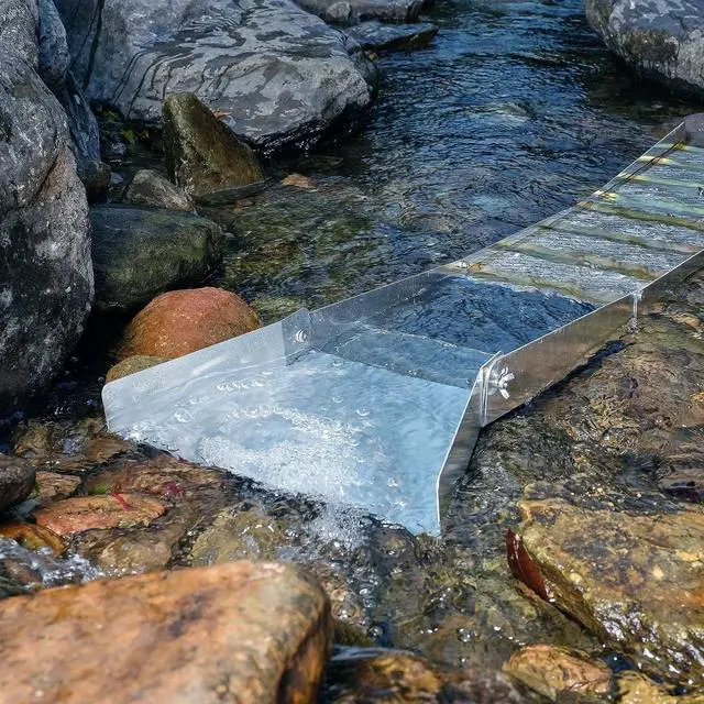 Alt view image 7 of 7 - SIHAO Complete Sluice Box Gold Panning Kit, 50" Folding Aluminum Alloy Gold Mining Equipment, 23PCS Gold Prospecting Kit with Gold Pan, Classifier Screen, Separating Magnet, Backpack and More