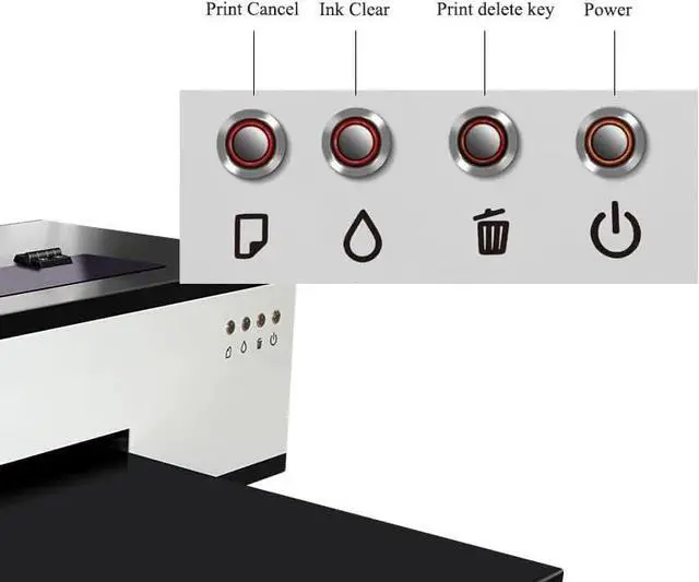 Alt view image 4 of 7 - SIHAO A3 L1800 DTF Printer, DTF Transfer Printing Machine with Roll Feeder, Continuous Ink Supply,White Ink Mixing, Cycle and Semi-Automatic Cleaning, Vacuum Suction Platform for Fabrics