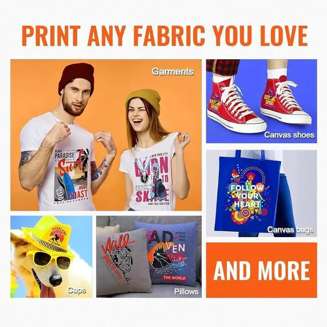 Alt view image 7 of 7 - SIHAO A3 L1800 DTF Printer, DTF Transfer Printing Machine with Roll Feeder, Continuous Ink Supply,White Ink Mixing, Cycle and Semi-Automatic Cleaning, Vacuum Suction Platform for Fabrics