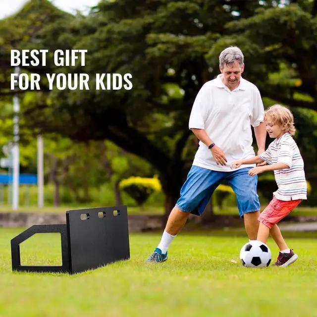 Alt view image 5 of 7 - SIHAO 40"X16" Soccer Rebounder Board, Foldable Football Wall Kick Back Trainer with 2 Rebound Angles for Kids Adults Ball Passing and Bounce Back Training