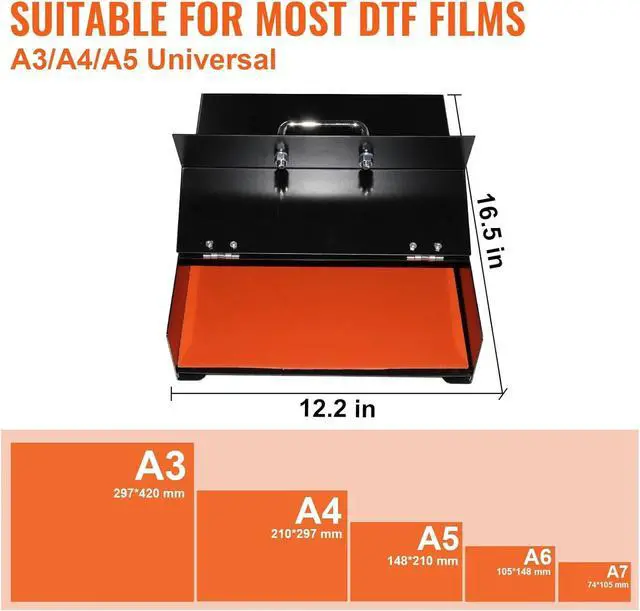 Alt view image 3 of 7 - A3/A4/A5 DTF Oven Dryer with Temperature Control, Super Fast Curing for Heat Transfer Printing DTF Power, DTF Heat Transfer Oven