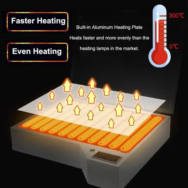 Alt view image 4 of 6 - DTF Oven 13 x 19, A3/A4/A5/A3+ DTF Oven Dryer, Temperature Control for Heat Transfer Printing DTF Power,Curing Transfer Film 130-150