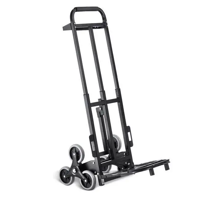 Alt view image 7 of 7 - SIHAO Stair Climbing Hand Truck 460lb, Heavy Duty Dolly Cart for Stairs, Folding Stair Climbing Trolley with 8 Wheels & 2 Elastic Ropes