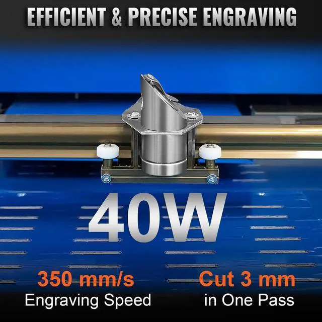 Alt view image 4 of 7 - SIHAO 40W CO2 Laser Engraver 8"x12" Laser Engraving Machine LED Monitor Display for Plywood Acrylic,DIY Tools