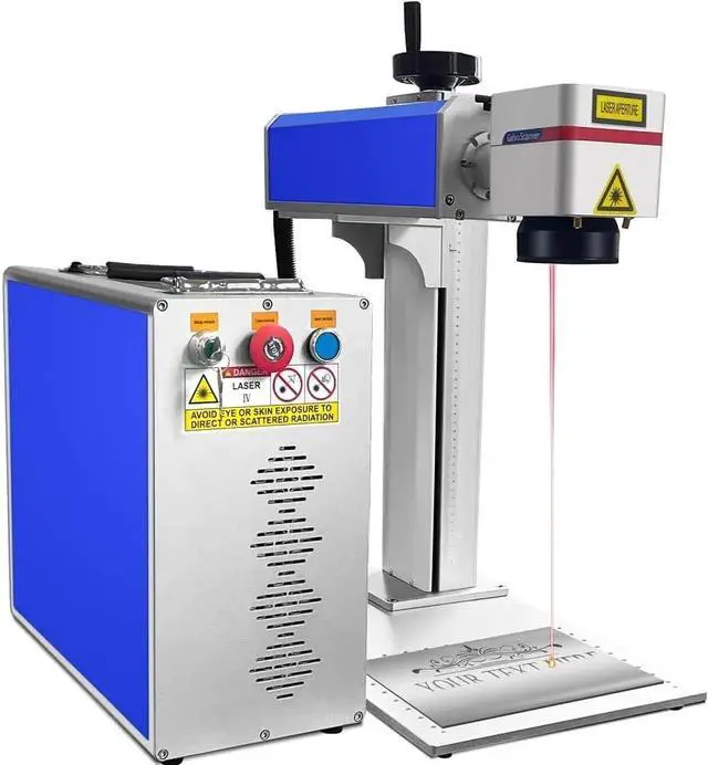 Main image of SIHAO 50W Fiber Laser Marking Machine Compatible with Coreldraw, AutoCAD, 7.9"x7.9" Work Area for Precise Metal Engraving
