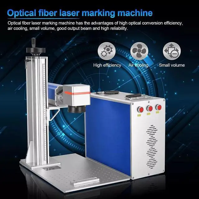 Alt view image 4 of 7 - SIHAO 50W Fiber Laser Marking Machine Compatible with Coreldraw, AutoCAD, 7.9"x7.9" Work Area for Precise Metal Engraving