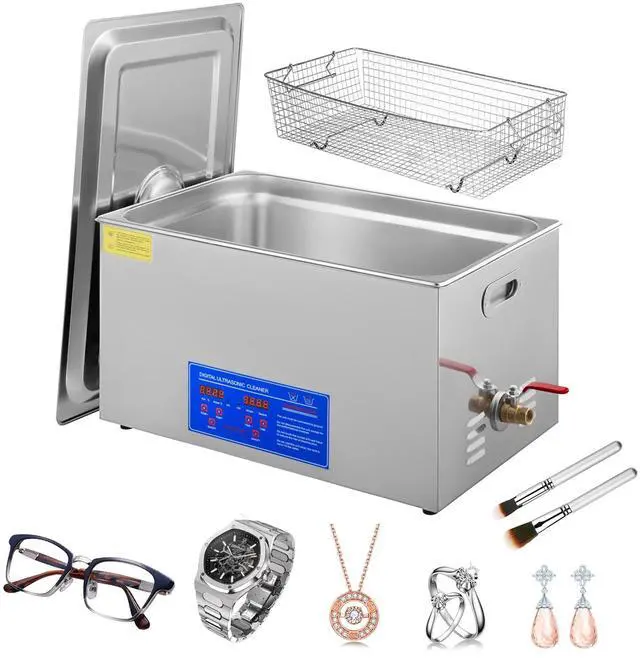 Main image of SIHAO 6/15/22/30L Digital Ultrasonic Cleaner Stainless Steel Professional Jewelry Cleaning Machine w/ Heater & Timer for Jewelry Watch Glasses Eyeglass Small Parts Cleaning