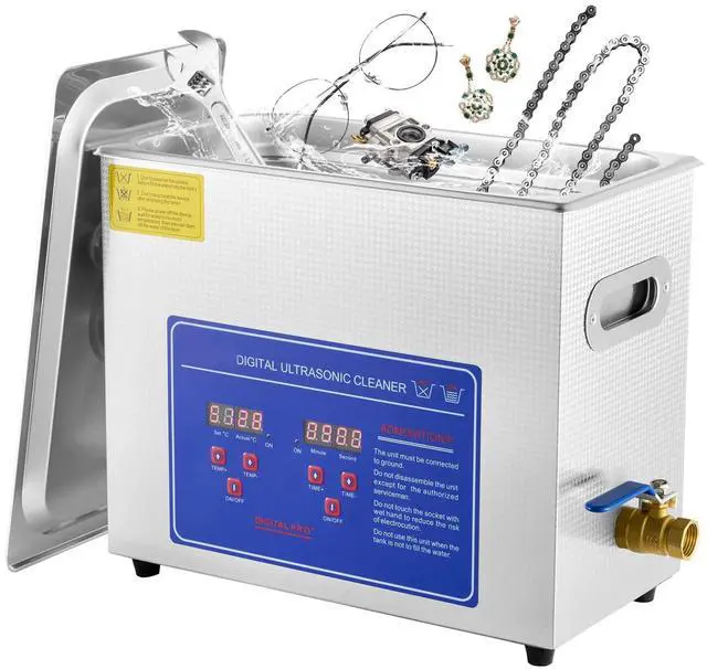 Main image of SIHAO 6/15/22/30L Digital Ultrasonic Cleaner Stainless Steel Professional Jewelry Cleaning Machine w/ Heater & Timer for Jewelry Watch Glasses Eyeglass Small Parts Cleaning