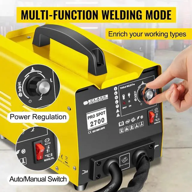 Alt view image 5 of 7 - SIHAO Stud Welder Dent Repair Kit, 2KW 110V Spot Welding Machine Dent Puller Machine, Professional Dent Removal Kit for Auto Body Dent Repair(GYS2700)