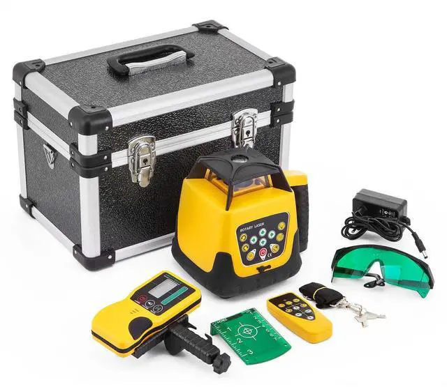 Alt view image 6 of 7 - SIHAO Self Leveling Rotary Laser Kit, 1640ft/500M Green Beam Laser Level with Tripod & 5m Staff , IP66 Waterproof Receiver Remote Control, 360 Rotating Horizontal Vertical Transit Level
