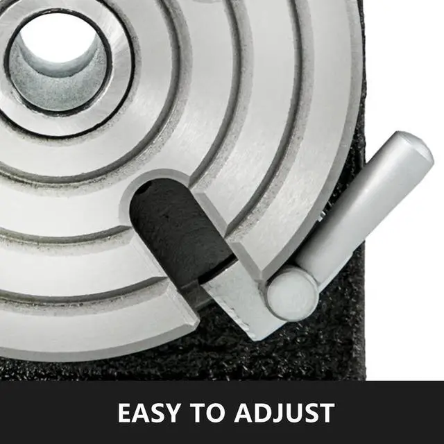 Alt view image 5 of 7 - SIHAO Rotary Table 4"(100mm) Horizontal Vertical Milling Table 4-Slot Milling Rotary Table MT-2 Rotary Table for Milling with Indexing Plate Set for Precision Milling Drilling