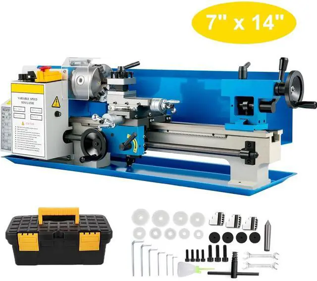 Main image of SIHAO 7"x 14" Precision Metal Lathe Machine, Variable Speed 0-2500 RPM Benchtop Lathe Mini Lathe with 3-Jaw Chuck for Counter Face Turning Drilling
