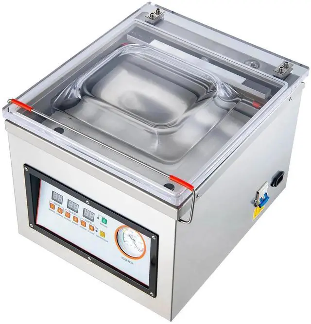 Alt view image 2 of 7 - SIHAO Chamber Vacuum Sealer, Foods Vacuum Packing Machine for Wet Foods, Meats, Marinades and More, 320W Sealing Power, Compact Size with 12.6 in Sealing Length, Applied in Home Kitchen and Commercia