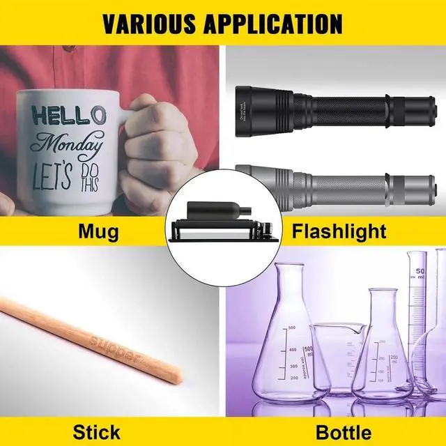 Alt view image 2 of 7 - SIHAO Rotary Roller Y-Axis 360° Rotating Engraver Attachment, Dual Drum Design, Premium Stepper Motor, Compatible with Cylindrical Objects, Durable Aluminum Construction, Industrial Use