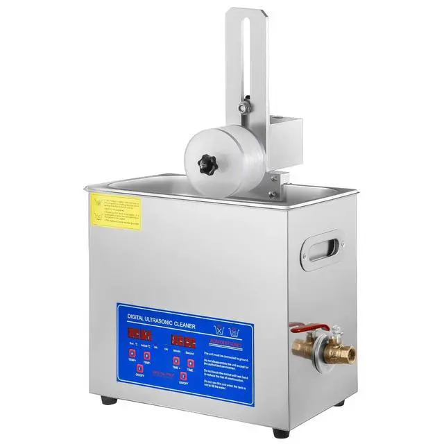 Alt view image 5 of 7 - SIHAO 6L 40kHz Ultrasonic Vinyl Cleaner 7-12 Inch 8 Records Ultrasonic Vinyl Cleaning Machine 180W Ultrasonic Records Cleaner Stainless Steel Tank w/ Heater & Timer