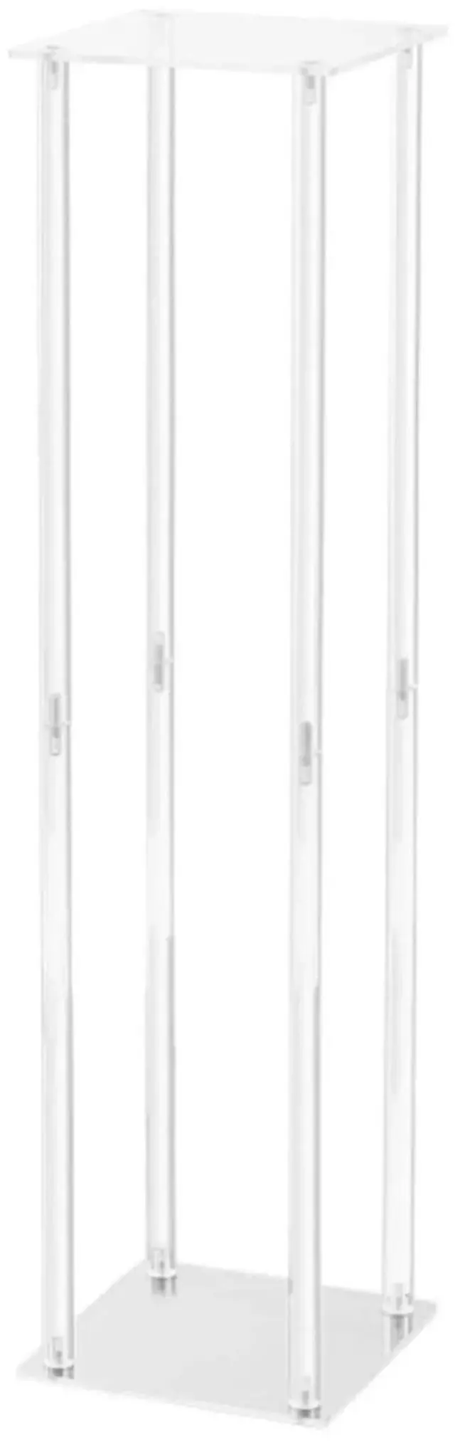 Alt view image 7 of 7 - 10PCS 23.6inch High Wedding Flower Stand, Acrylic Vase Column Geometric Centerpiece Stands, Floral Display Rack for T-Stage Events Reception, Party Decoration Home