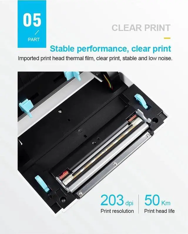 Alt view image 5 of 7 - SIHAO Bluetooth Thermal Shipping Label Printer, 4x6in Portable Thermal Address Label Printer for Shipping Packages, Compatible with iPhone,Android,Windows,Mac,Chromebook