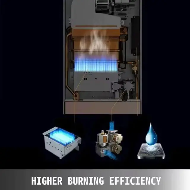 Alt view image 5 of 7 - SIHAO Tankless Water Heater 4.3GPM 12L Outdoor Portable Gas Hot Water Heater Instant Propane Water Heater with Digital Display for Camping Trips Boat