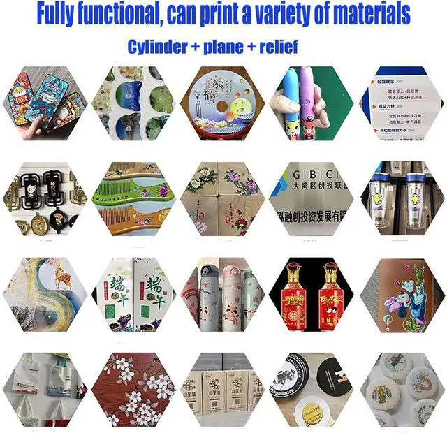 Alt view image 2 of 7 - SIHAO L805 UV Flatbed Printer Machine, Higher Resolution 2880 x1440dpi, UV DTF Printer Machine with Bottle Holder for Phone Case Glass Cups Stickers (A4 UV L1805)