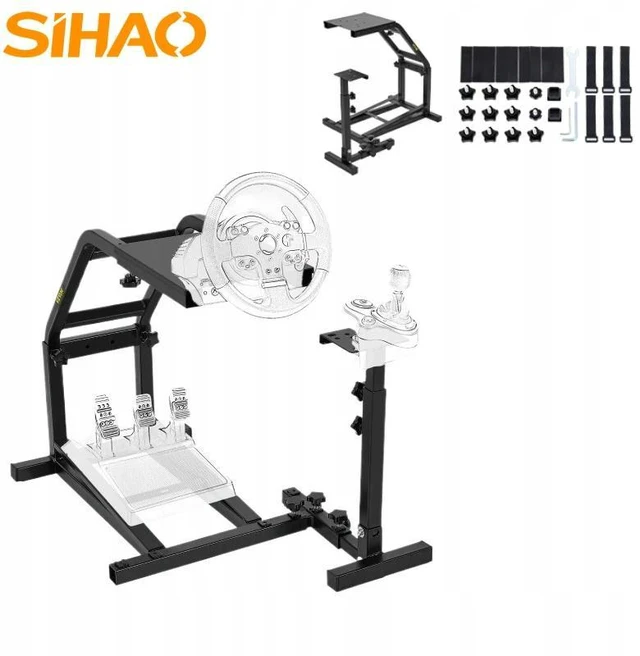 Main image of SIHAO G29 G27 G25 Racing Simulator Steering Wheel Stand Adjustable Wheel Support Logitech Thrustmaster Fanatec Cockpit Frame