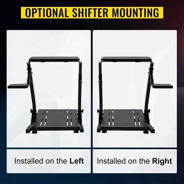 Alt view image 4 of 7 - SIHAO Gaming Steering Wheel Stand, Fully Adjustable from 22.4"-28.5", Universal Sim Racing Stand for Wheel/Pedal/Shifter, Easy Install, Left/Right Shifter Mount