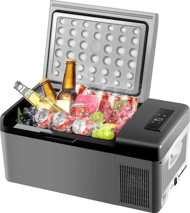 Main image of SIHAO 15L Portable Car Fridge Freezer, Compressor Cooler with -20°C~20°C, Car refrigerator with AC/DC Cable for Camping, travel, RVs
