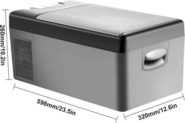 Alt view image 7 of 7 - SIHAO 15L Portable Car Fridge Freezer, Compressor Cooler with -20°C~20°C, Car refrigerator with AC/DC Cable for Camping, travel, RVs