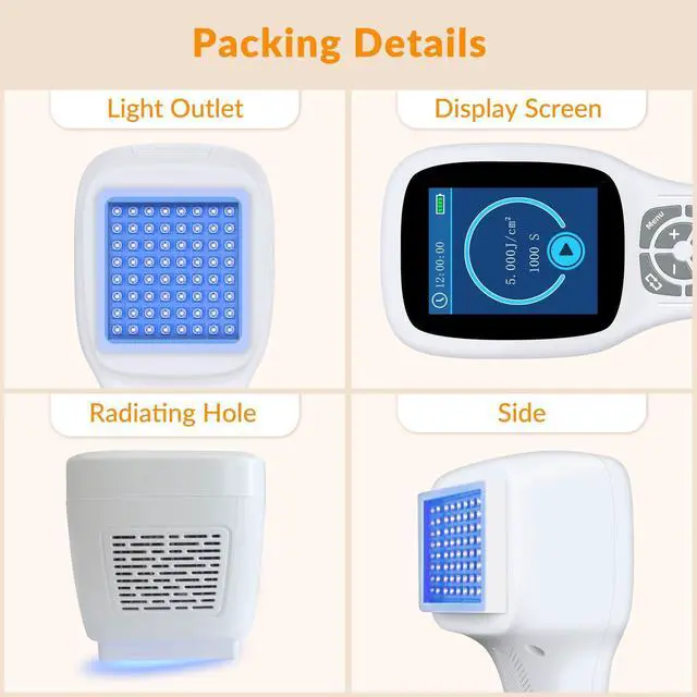 Alt view image 6 of 7 - Toponechoice 308nm Excimer Light High-intensity Ultraviolet Light for Skin Treatment 0-5J/cm2