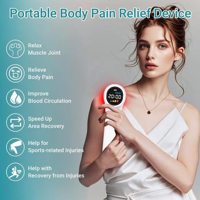 Alt view image 4 of 7 - Toponechoice Class 4 Cold Laser Therapy Handheld 660nm+810nm+980nm for Dog and Cat or House