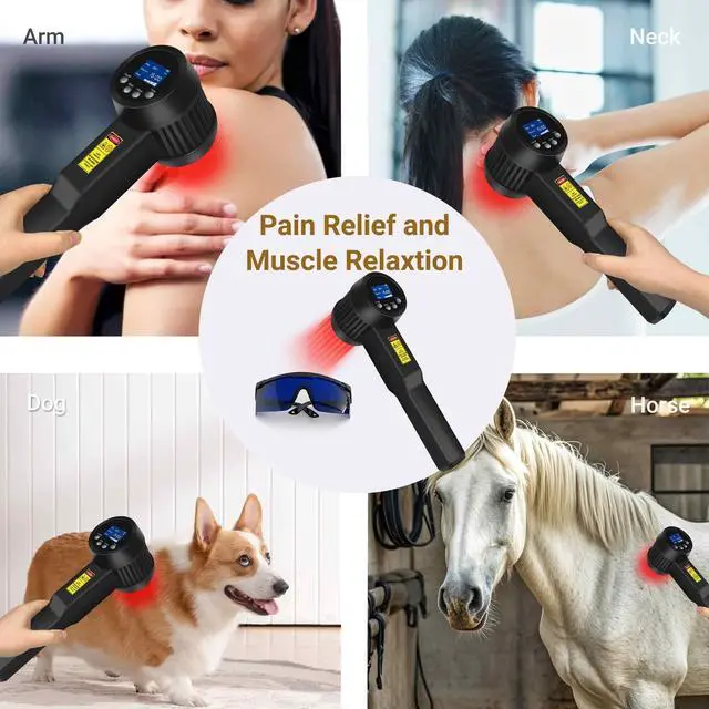 Alt view image 3 of 7 - Toponechoice Sports Injury Laser Therapy Device 305W High Power Therapeutic Light Therapy