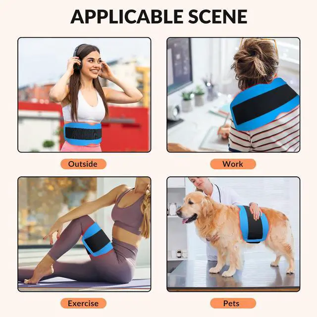 Alt view image 4 of 7 - Toponechoice Red Light Therapy Pad 450pcs Chips 940nm+850nm+660nm for Aches and Pains