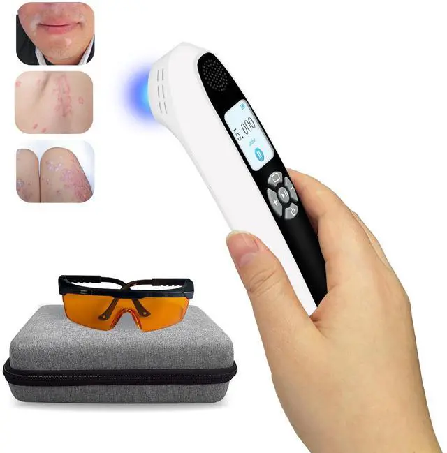Alt view image 2 of 7 - Toponechoice Upgraded UVB Light Therapy Device, 308nm with Timer for Face/Body 0-5J/cm²