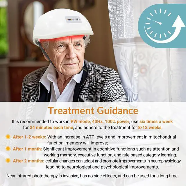 Alt view image 6 of 7 - Toponechoice 15W low laser therapy near infrared light treatment transcranial photobiomodulation device for Chronic Pain