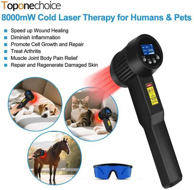 Main image of Toponechoice Low Level Infrared Light Therapy Device For Pain ReliefLight Laser For PetsBest Cure For CrampsCluster Headaches