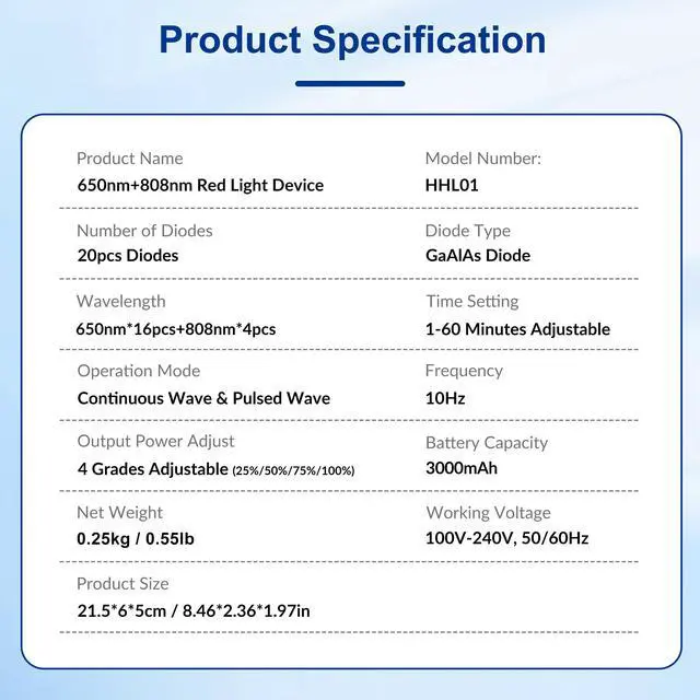 Alt view image 7 of 7 - Toponechoice Cold Laser Human/Vet Device for Joint and Muscles for Infrared Light 808nm+650nm Yellow