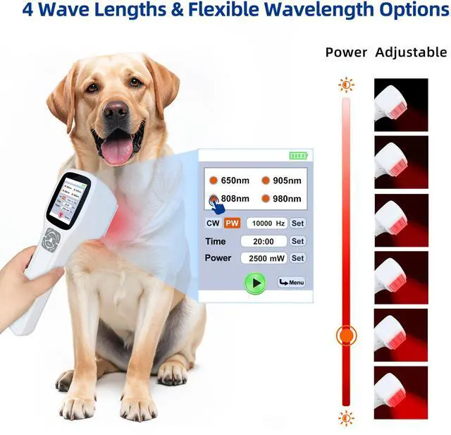 Alt view image 6 of 7 - Toponechoice cold laser therapy pain relief device for soft tissue injury, back muscle spasms, therapy for rheumatoid arthritis