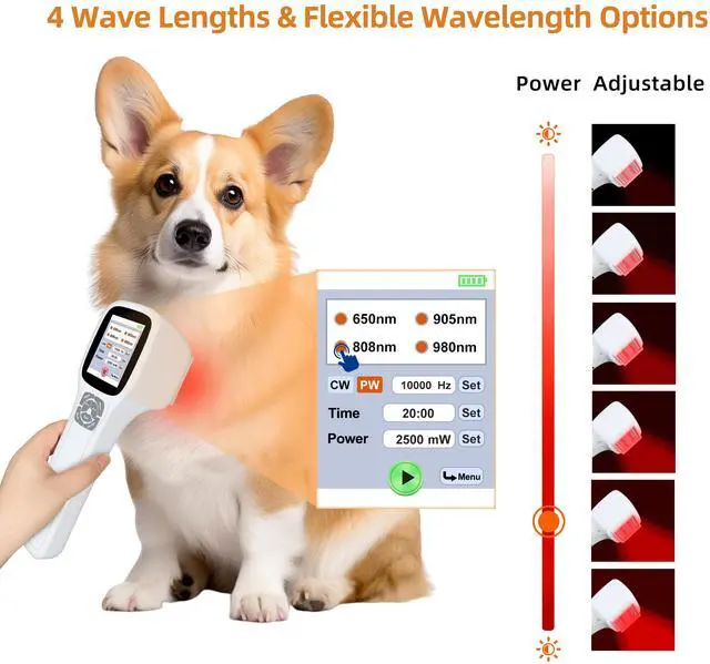 Alt view image 6 of 7 - Toponechoice level 4 laser therapy for achilles tendonitis treatment,lllt laser behandling for sore heel treatment