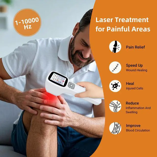 Alt view image 4 of 7 - Toponechoice low level laser therapy unit inflammation fda approval for left side headache,abdominal migraine,pulled muscle in neck