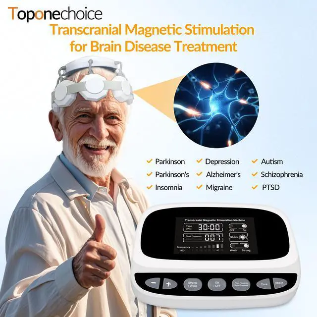 Main image of Toponechoice device for TBI,vagal nerve stimulator,transcranial magnetic stimulation therapy for depression
