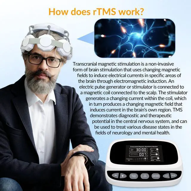 Alt view image 3 of 7 - Toponechoice brain device transcranial direct current stimulation for depression and anxiety,11 Modes to Choose