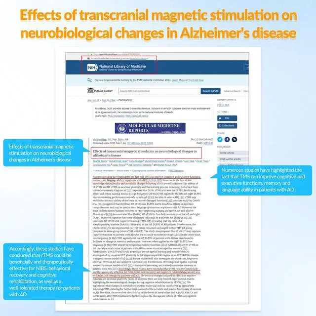 Alt view image 7 of 7 - Toponechoice new brain treatment device for parksino magnetic brain stimulation for depression