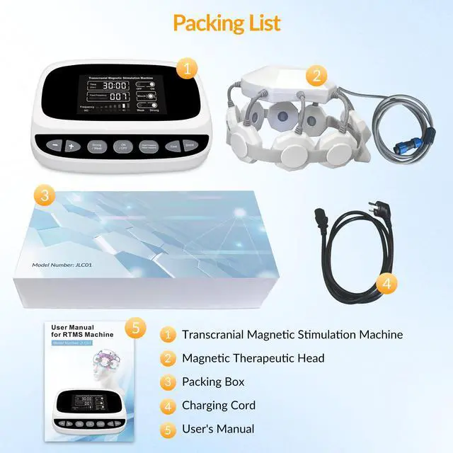 Alt view image 7 of 7 - Toponechoice vagal nerve stimulator brainwave treatment for depression,tms treatment for bipolar depression