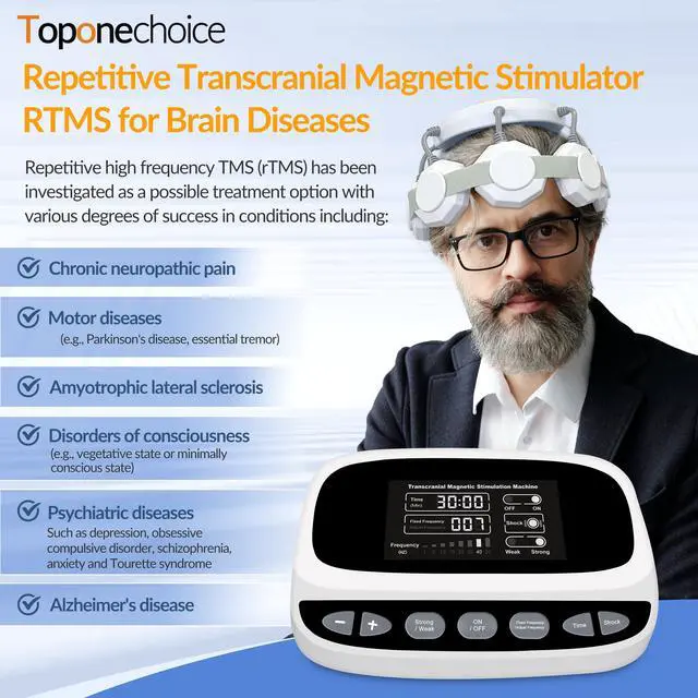 Main image of Toponechoice vagal nerve stimulator brainwave treatment for depression,tms treatment for bipolar depression