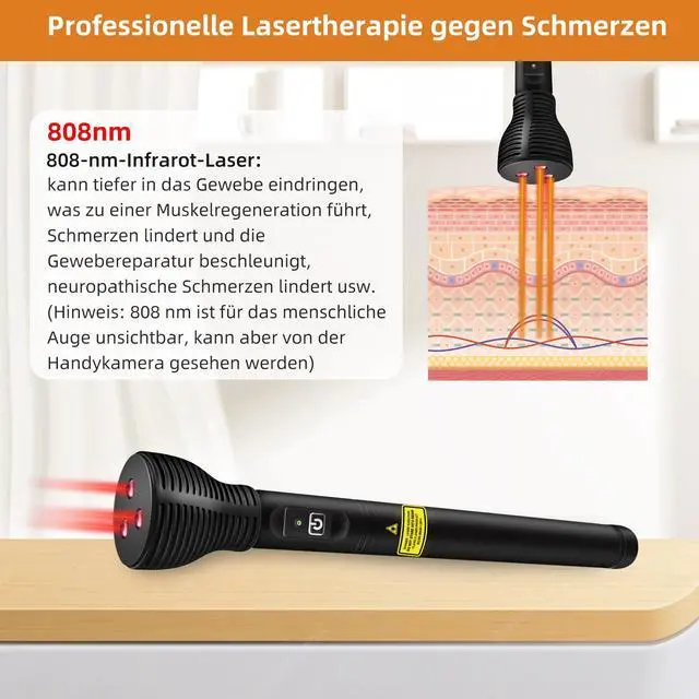 Alt view image 4 of 7 - Toponechoice cold laser therapy infrared pain relief device for animals for neuropathy feet,muscle strain therapy