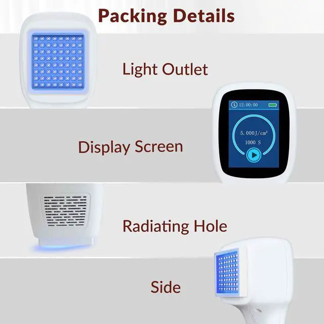 Alt view image 5 of 7 - Toponechoice ultraviolet light phototherapy,narrowband uvb light,white stain on nails,tiny white spots on skin